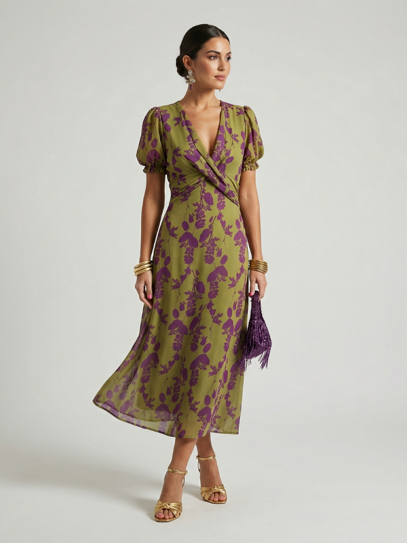 Virel | Floral Midi Dress