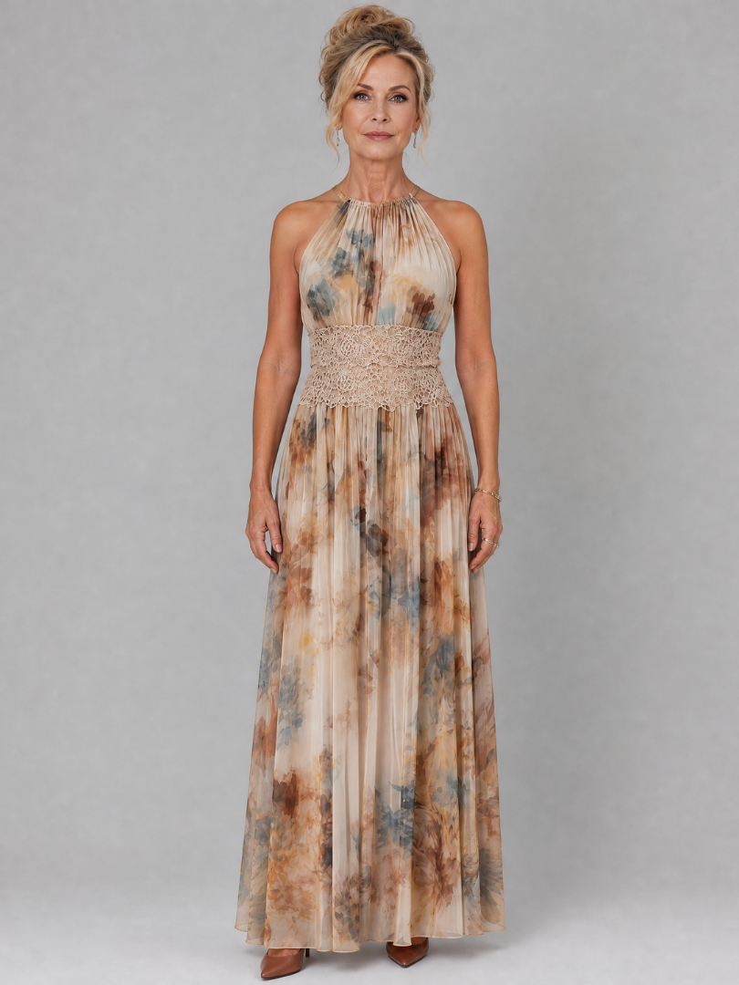 Elavenue | Halter Maxi Dress