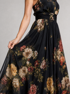 Sior | Halter Floral Midi Dress