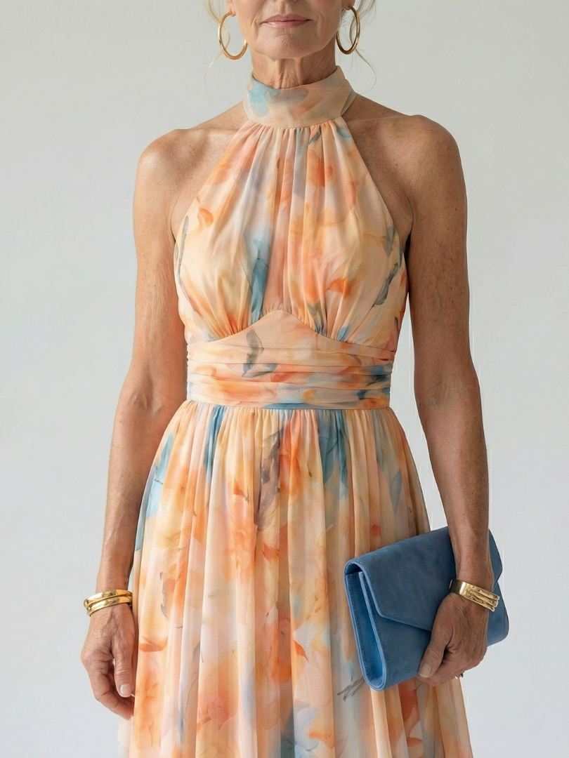 Elin | Halter Midi Dress