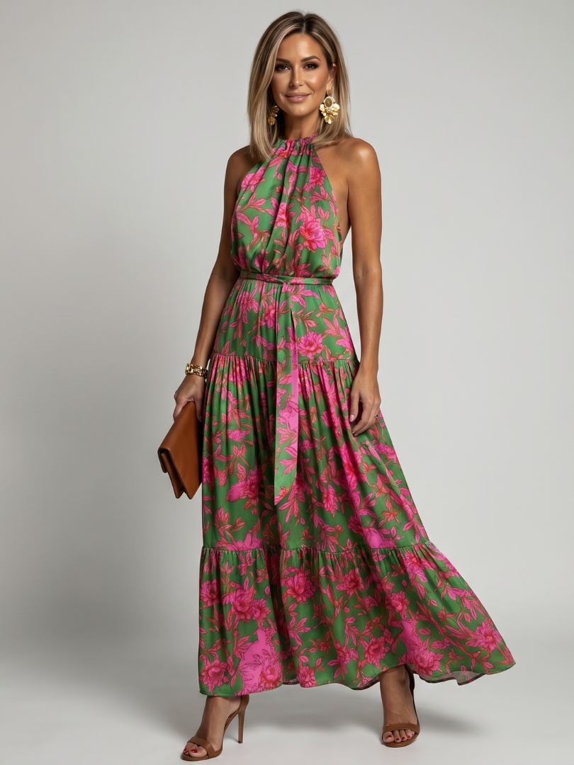 Rowen | Halter Midi Dress
