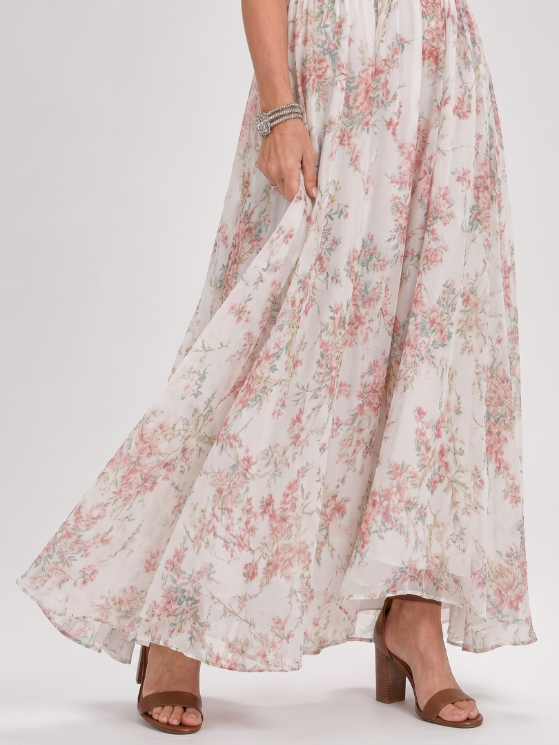 Guinevere | Garden Floral Midi Dress