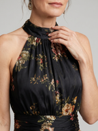 Sior | Halter Floral Midi Dress