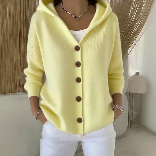 Darienne | Hooded Button Cardigan
