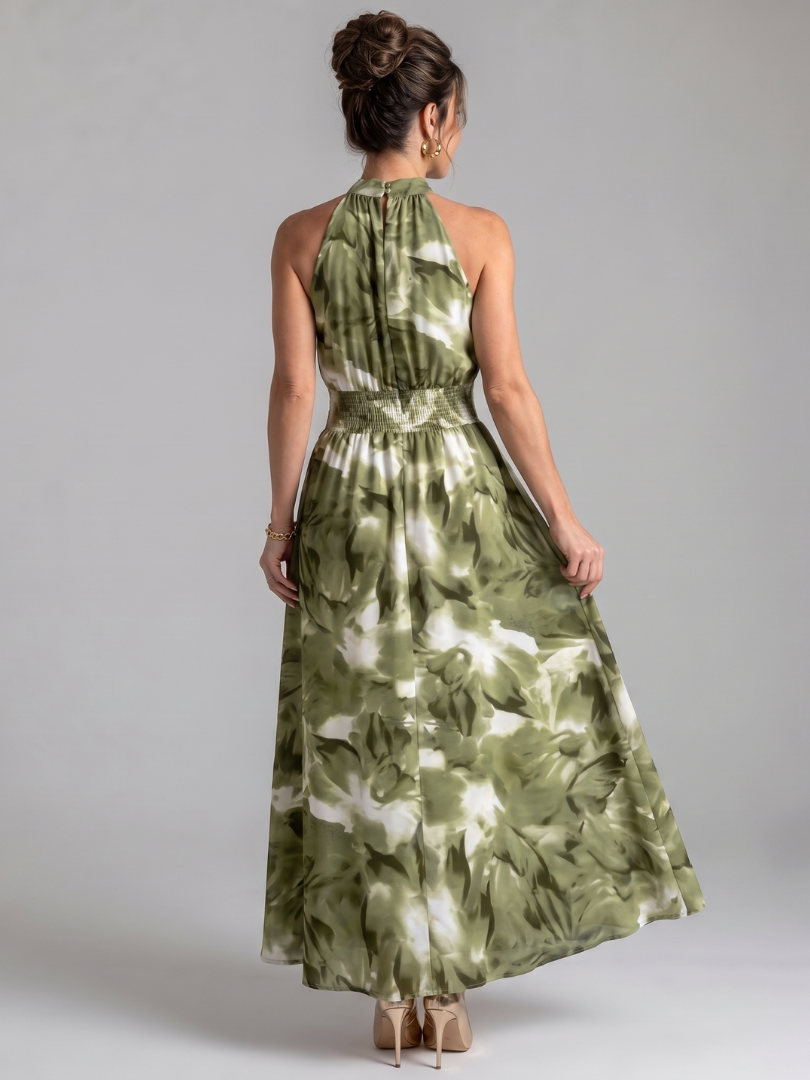 Olivia | Printed Midi Dress