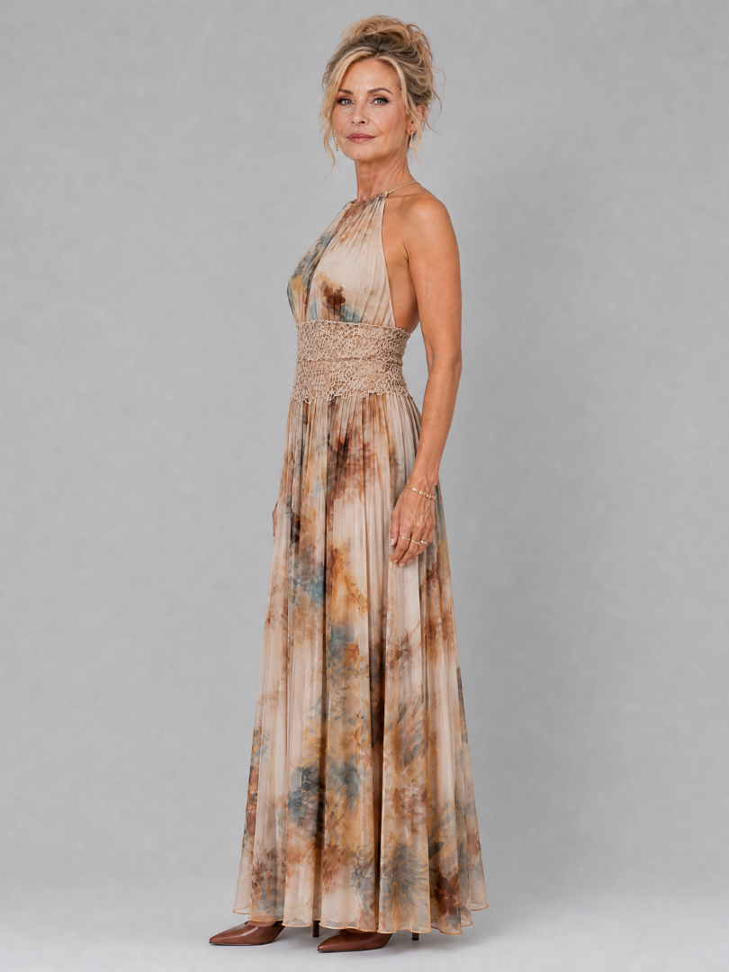 Elavenue | Halter Maxi Dress