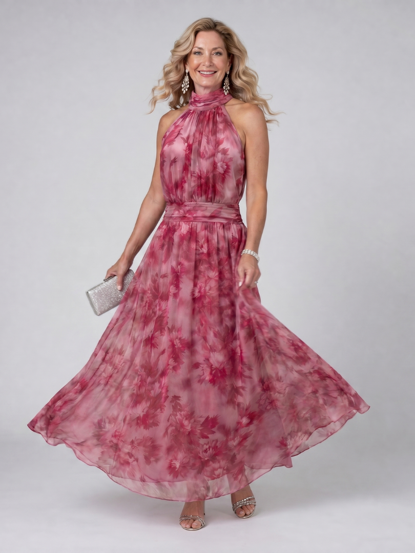 Avien | Halter Midi Dress