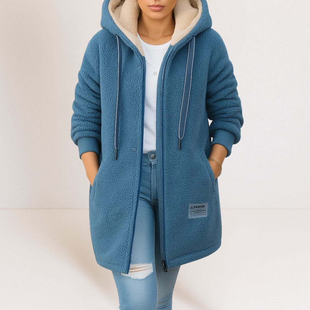 Phoebe | Soft Hooded Zip-Up Jacket