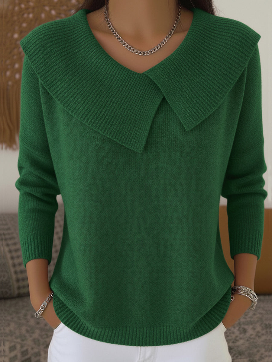 Sunnora | Pleated-Collar Sweater
