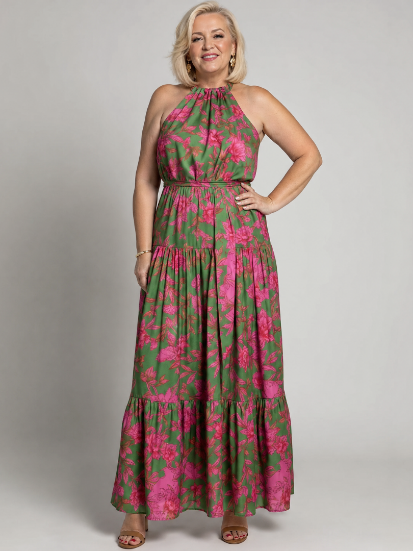 Rowen | Halter Midi Dress