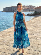 Olivia | Printed Midi Dress