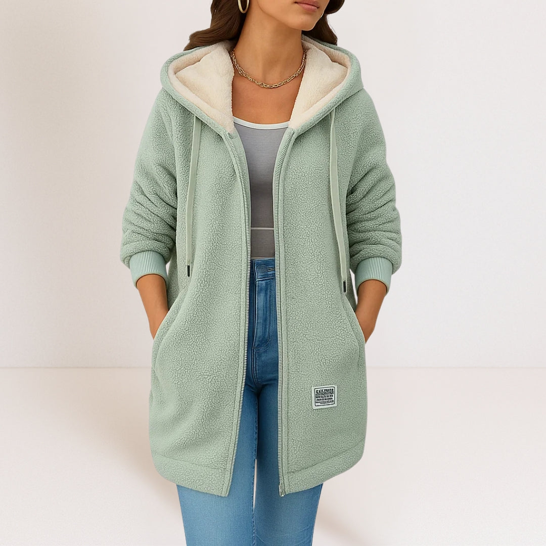 Phoebe | Soft Hooded Zip-Up Jacket