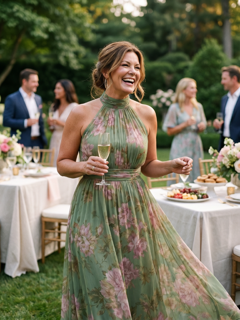 Mirelle | Halter Midi Dress