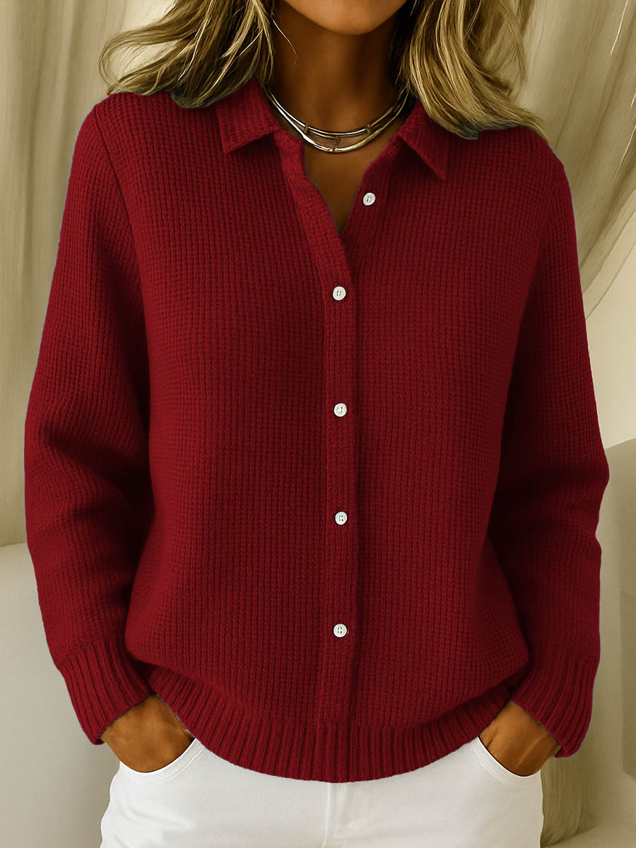 Margot | Collared Button Cardigan