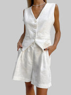 Calista | Sleeveless Top & Flowing Skirt