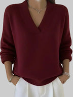 Vivelle | Relaxed V-Neck Sweater