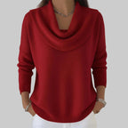 Juliette | Draped Cowl-Neck Sweater