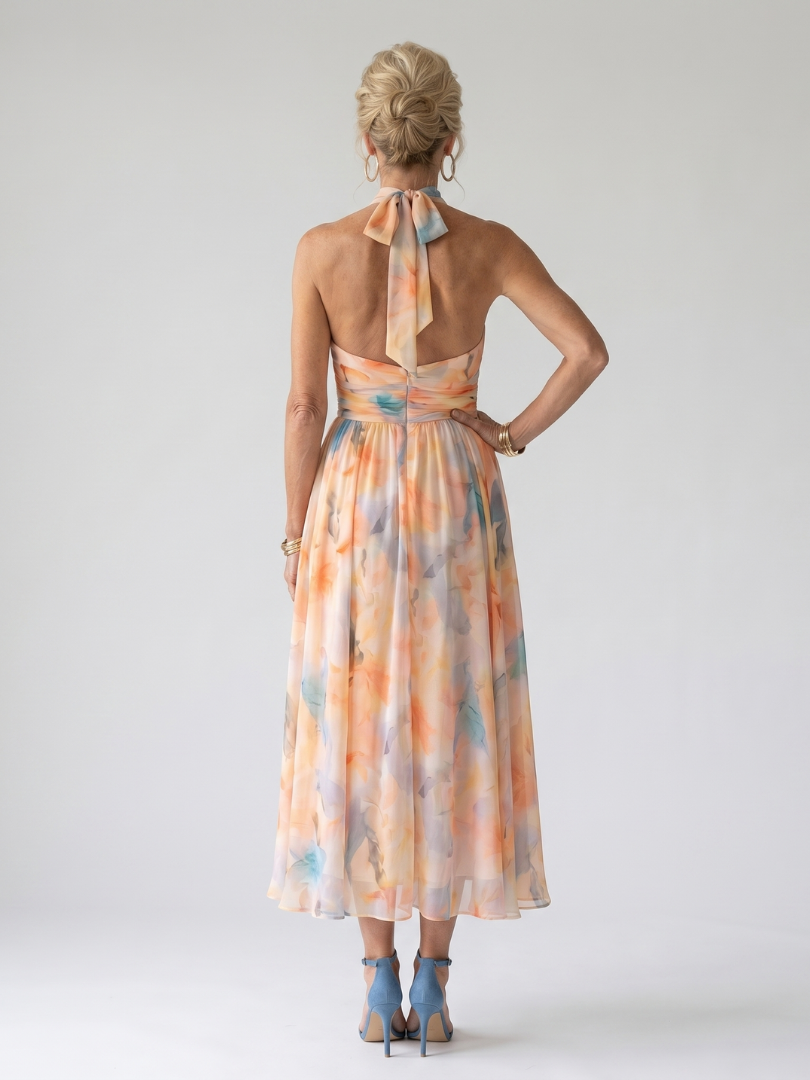 Elin | Halter Midi Dress