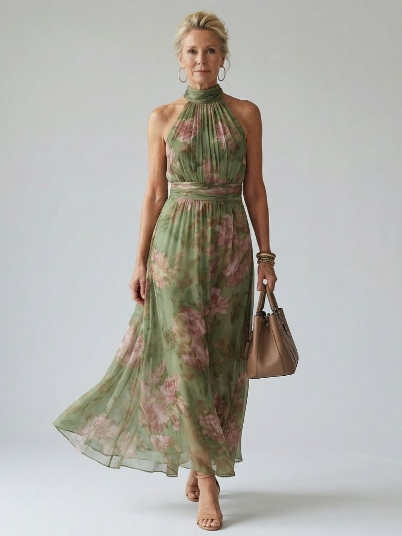 Mirelle | Halter Midi Dress
