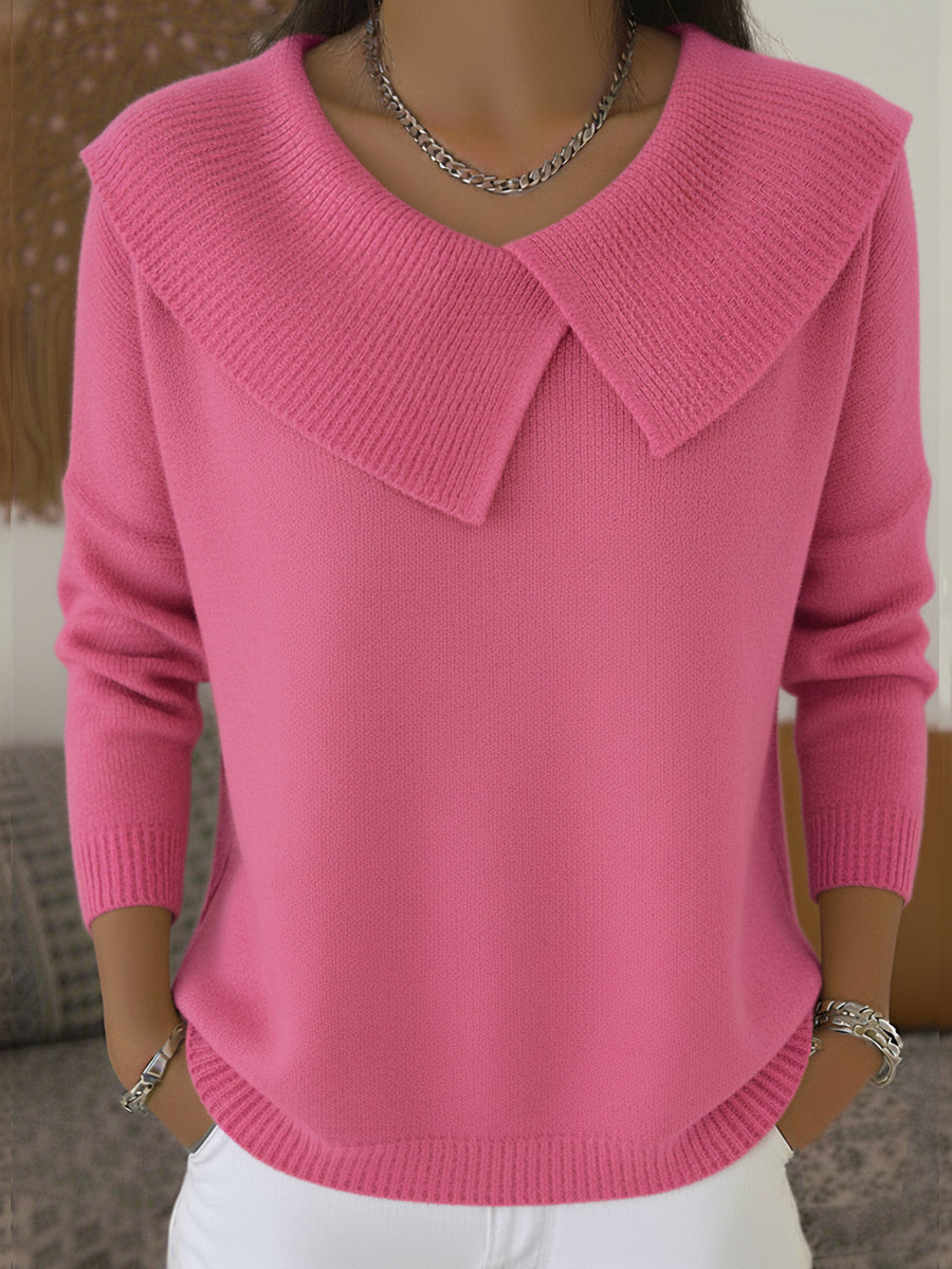 Sunnora | Pleated-Collar Sweater