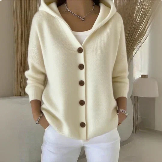 Darienne | Hooded Button Cardigan