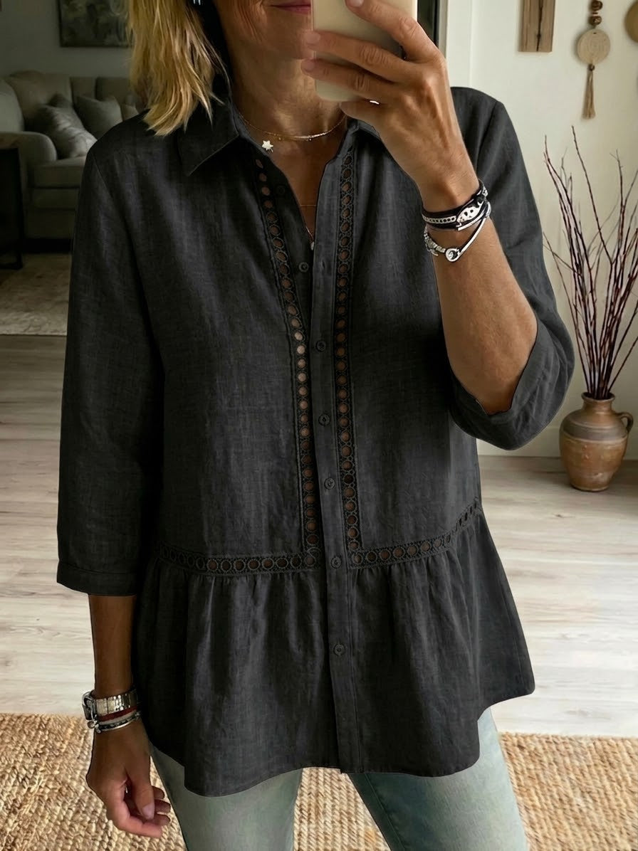 Marta | Perforated Detail Shirt