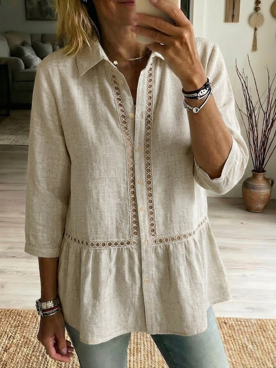 Marta | Perforated Detail Shirt