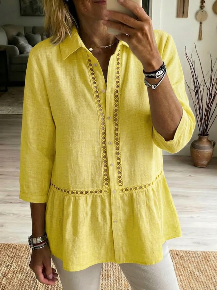 Marta | Perforated Detail Shirt