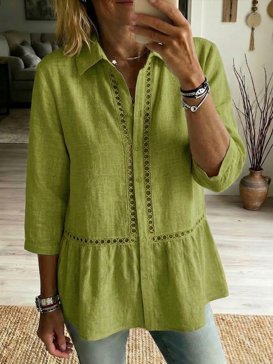 Marta | Perforated Detail Shirt