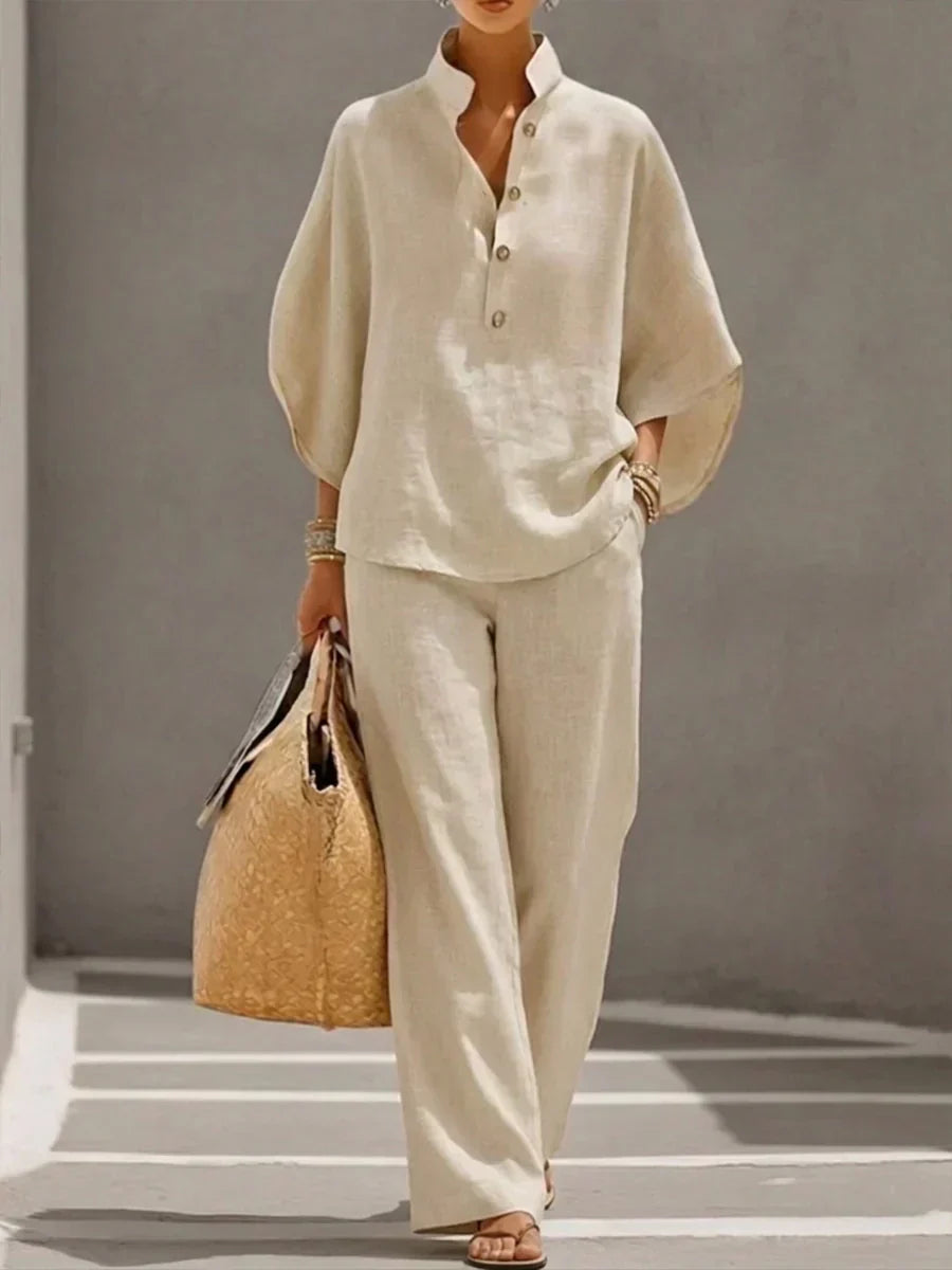 Maribel | Batwing Wide-Leg Set