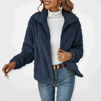 Elowen | Soft Textured Zip-Up Jacket